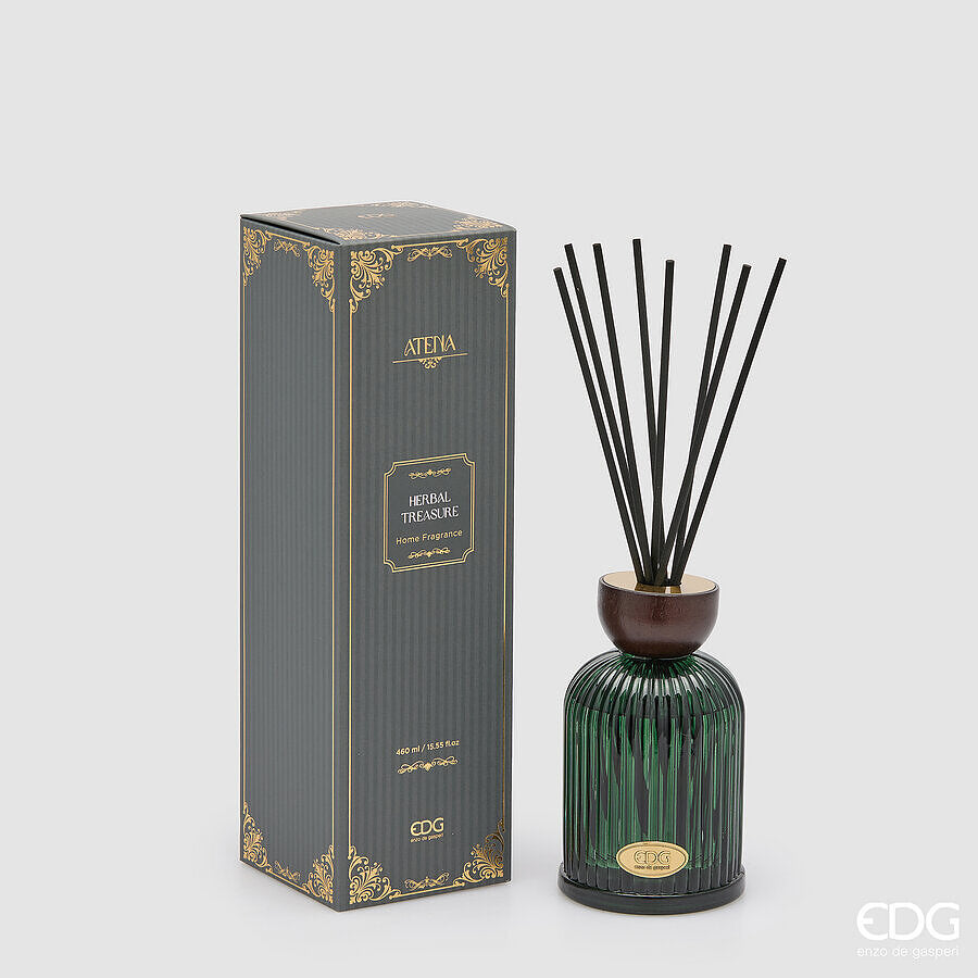 EDG Enzo De Gasperi Diffuser Bottle Atena Herbal Treasure 460 ml H16 Ø9 cm – Room Fragrance