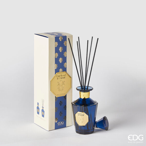 EDG Enzo De Gasperi Goldlily Bottle Fragrance Diffuser 230ml + Sticks H16 Oak Wood &amp; Currant