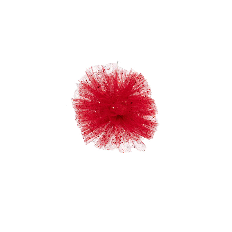 Piovaccari Pon Pon Red Ø16 cm – Christmas Decoration for Christmas Trees, Festive Trimmings, Parties and Decorative Displays