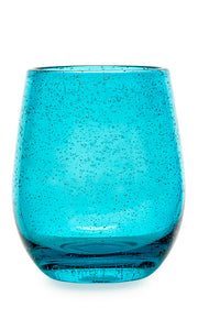 Fade Bubble Glass Turquoise 300 Ml Pack 6 Pcs