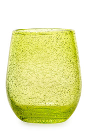 Fade Green Bubble Glass 300 Ml Pack 6 Pcs