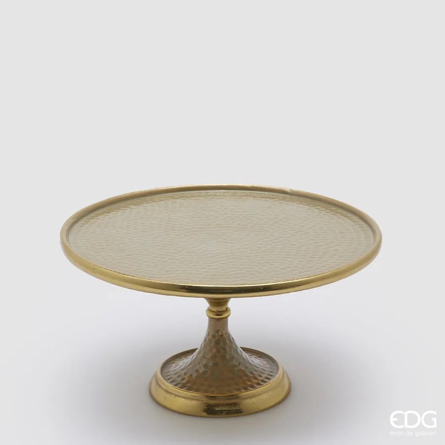 Christmas Metal Round Stand H16 D30 Silver Gold