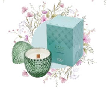 Egg Candle With Perfume H.12 D.8 C4 Fig &amp; Gardenia