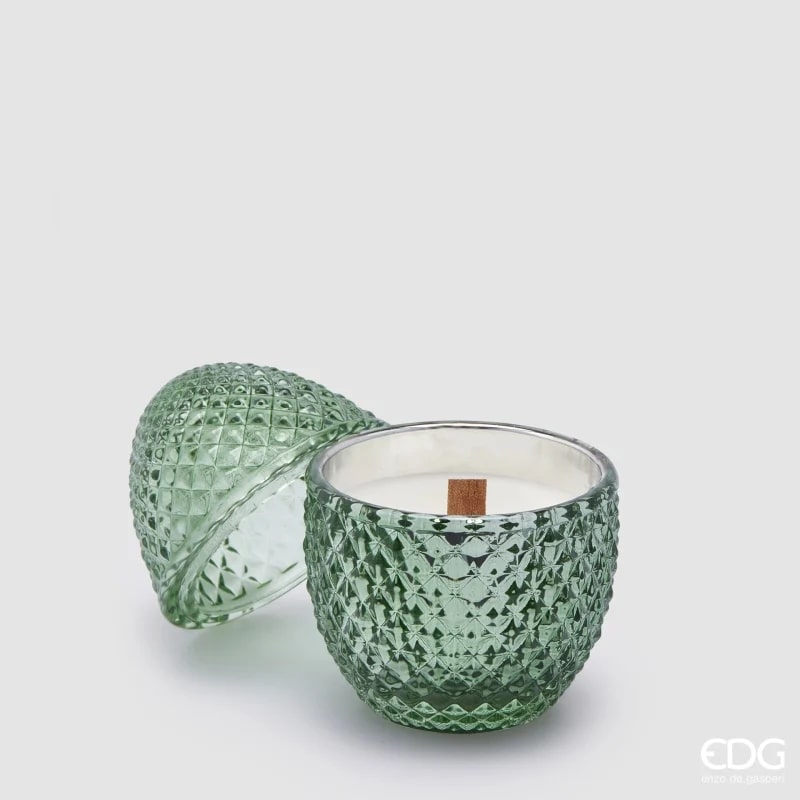 EDG Enzo De Gasperi Candle L'Ove Egg-Shaped with Fragrance H 12 cm D 8 cm Fig & Gardenia