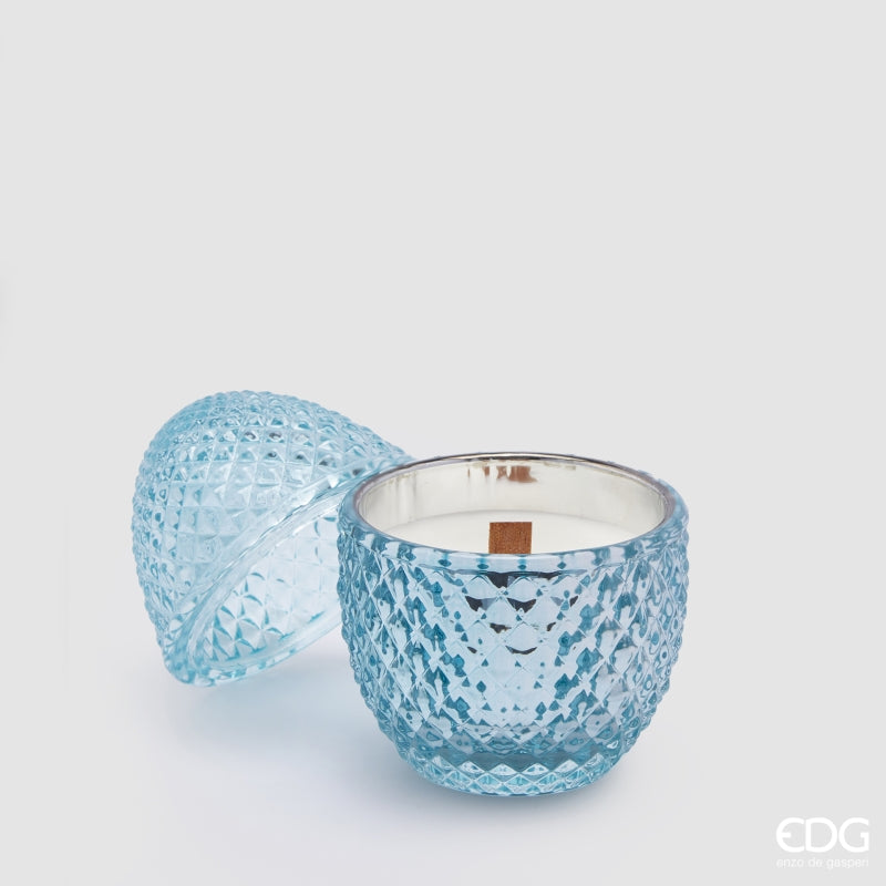 EDG Enzo De Gasperi Egg-Shaped Candle L'Ove H 12 cm D 8 cm Waterlilly & Rose