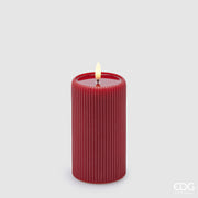 EDG Enzo De Gasperi Led Lounge Candle Snot H 13 Cm D 7.5 Cm Red
