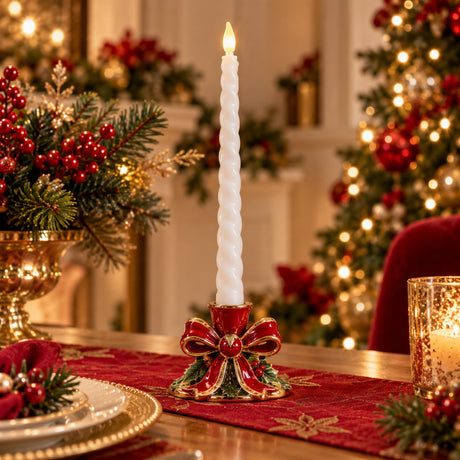 EDG Enzo De Gasperi Set 2 LED Touch Stem Candles White H29 cm – Christmas Decoration