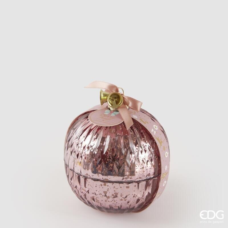 Edg Enzo De Gasperi Scented Candle Spherical Pink Forest Fruits Ø11 cm 12 Hours White Box – Home Decoration