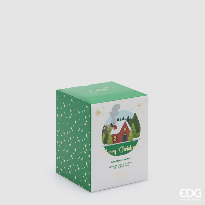 EDG Enzo De Gasperi Christmas Dome Candle Cardamom Snaps H12.5 Ø10 cm – Christmas Decoration