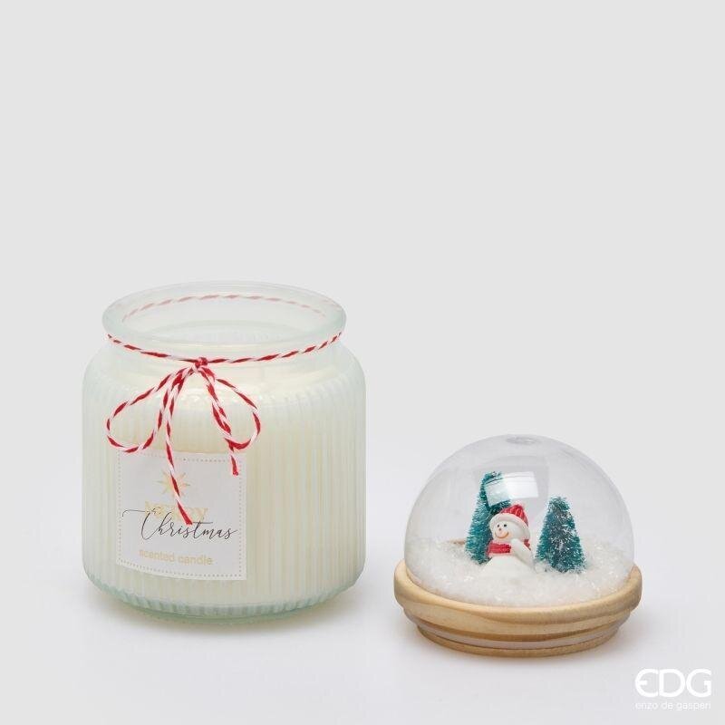 EDG Enzo De Gasperi Scented Candle with Dome White Musk H15 Ø10 cm – Christmas Decoration