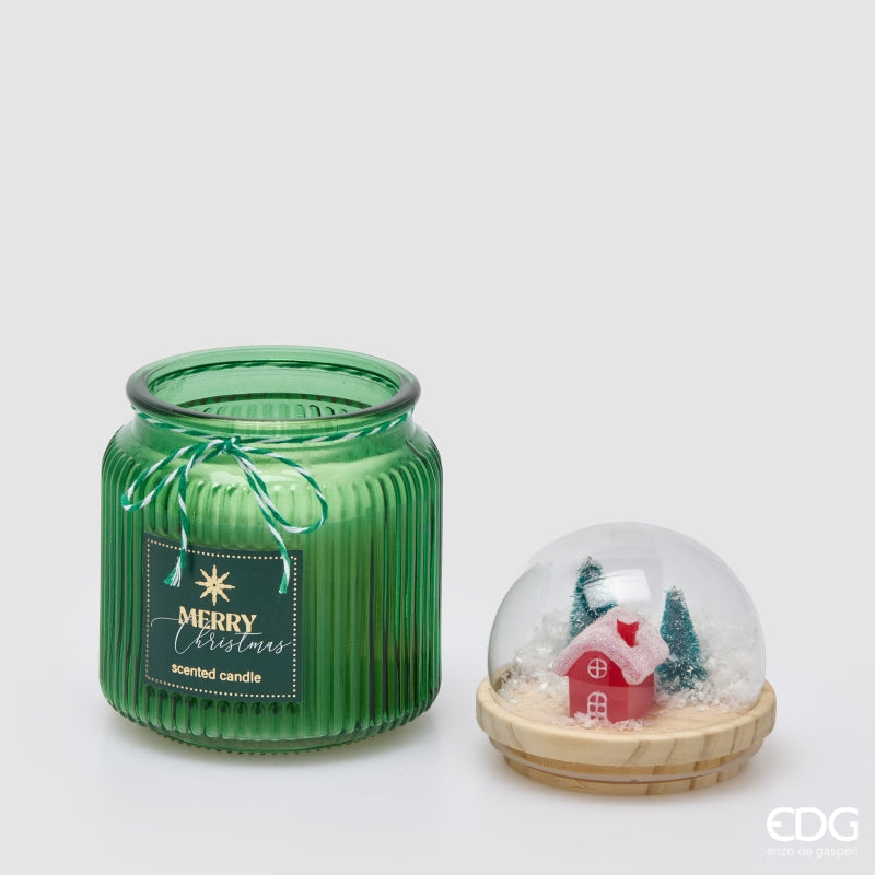 EDG Enzo De Gasperi Scented Dome Candle Cardamom Snaps H15 Ø10 cm – Christmas Decoration