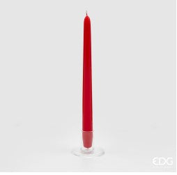 edg enzo de gasperi candela stelo cono h 28 cm d 22 mm cf 10 pz red ean 8059824153364