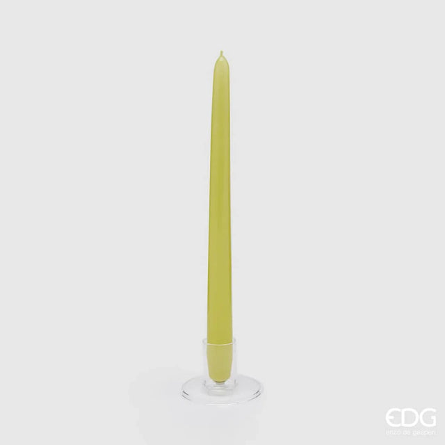 edg enzo de gasperi candela stelo cono h 28 cm d 22 mm cf 10 pz verde lime ean 8059824153388