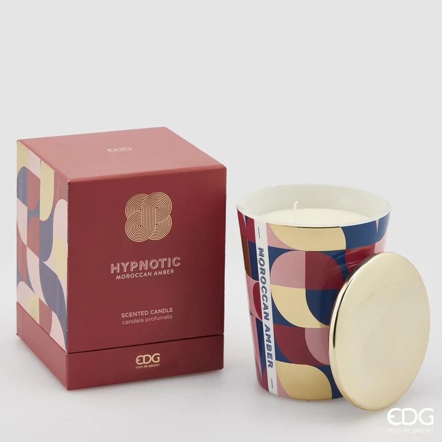 EDG Enzo De Gasperi Hypnotic Candle with Lid H12 Moroccan Amber