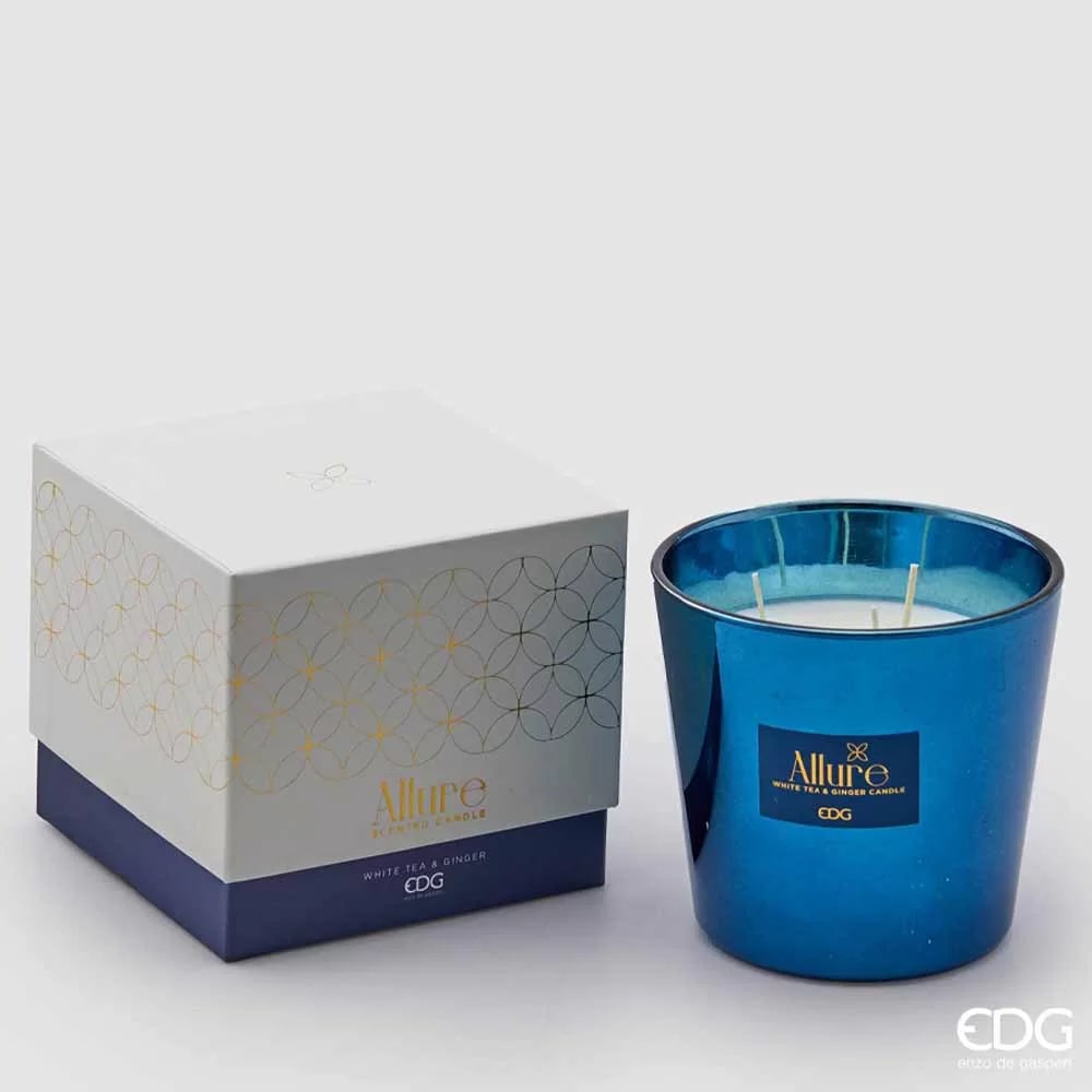 Allure Scented Candle H 12 cm D 13.5 cm White Tea Ginger