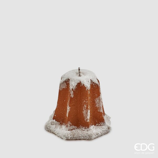 Christmas Candle Pandoro H 11 Cm D 9 Cm Camel