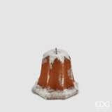 Christmas Candle Pandoro H 11 Cm D 9 Cm Camel