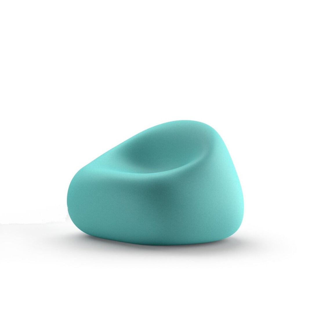 Plust Gumball Armchair Aquamarine Polyethylene Indoor Outdoor