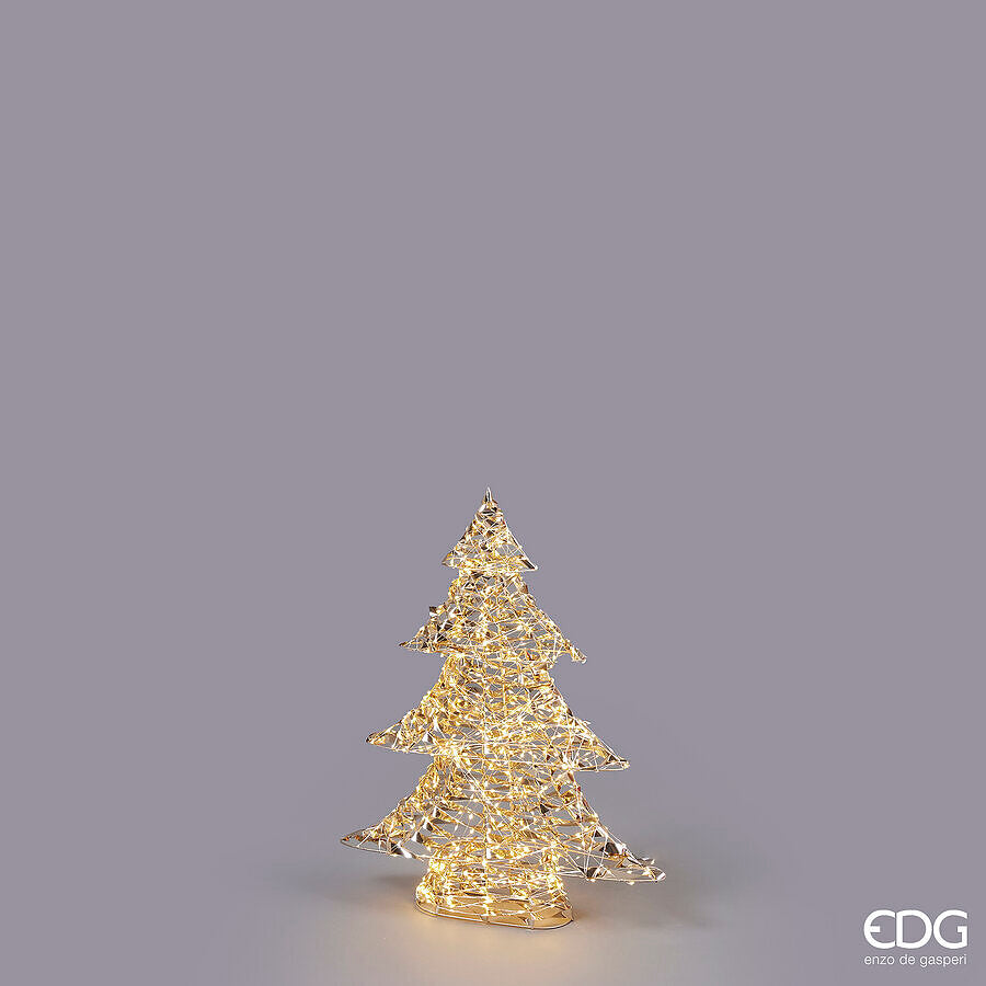 Led Stripes Christmas Tree 720 MicroLed H 58 Cm W 48 Cm L 9.5 Cm Gold