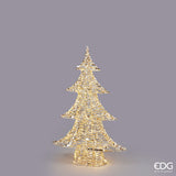 Led Stripes Christmas Tree 1,440 MicroLed H 98 Cm W 65 Cm L 16 Cm Gold