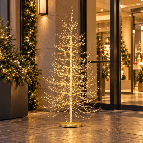 EDG Enzo De Gasperi Beech Christmas Tree Rich 1440 MicroLED H150 Ø105 cm IP44 – Outdoor Light-Up Tree