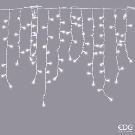 edg enzo de gasperi edg enzo de gasperi cascata led prolungabile ghiaccioli 228 maxiled h 90 cm l 300 cm ivory ean 8059824584281