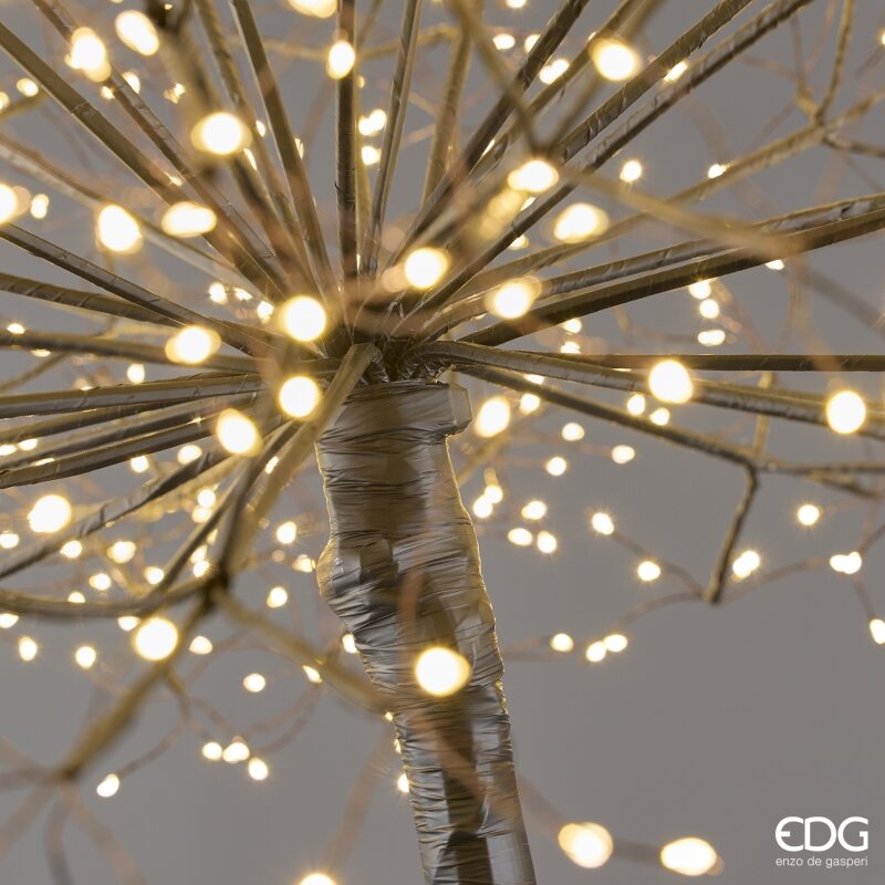 EDG Enzo De Gasperi Tarassaco Luminoso Nero 1200 LED H240 Ø60 cm IP44 – Decorazione Natalizia