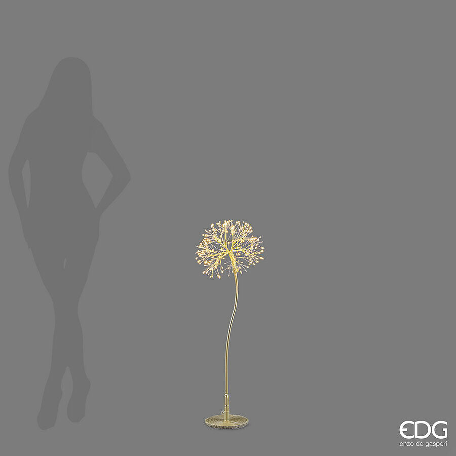 EDG Enzo De Gasperi Tarassaco Rich Luminous Gold 240 MicroLED H90 Ø20 cm IP44 – Christmas Decoration