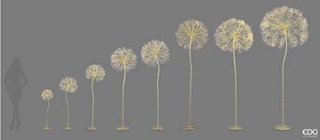 EDG Enzo De Gasperi Luminous Dandelion Christmas Decoration 1200 MicroLED H210 cm Gold IP44 – Christmas Decoration