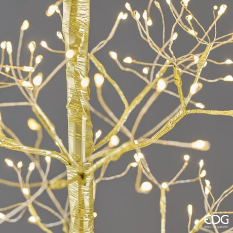 EDG Enzo De Gasperi Beech Christmas Tree Slim 528 LED H120 cm Gold IP44 – Luminous Christmas Tree