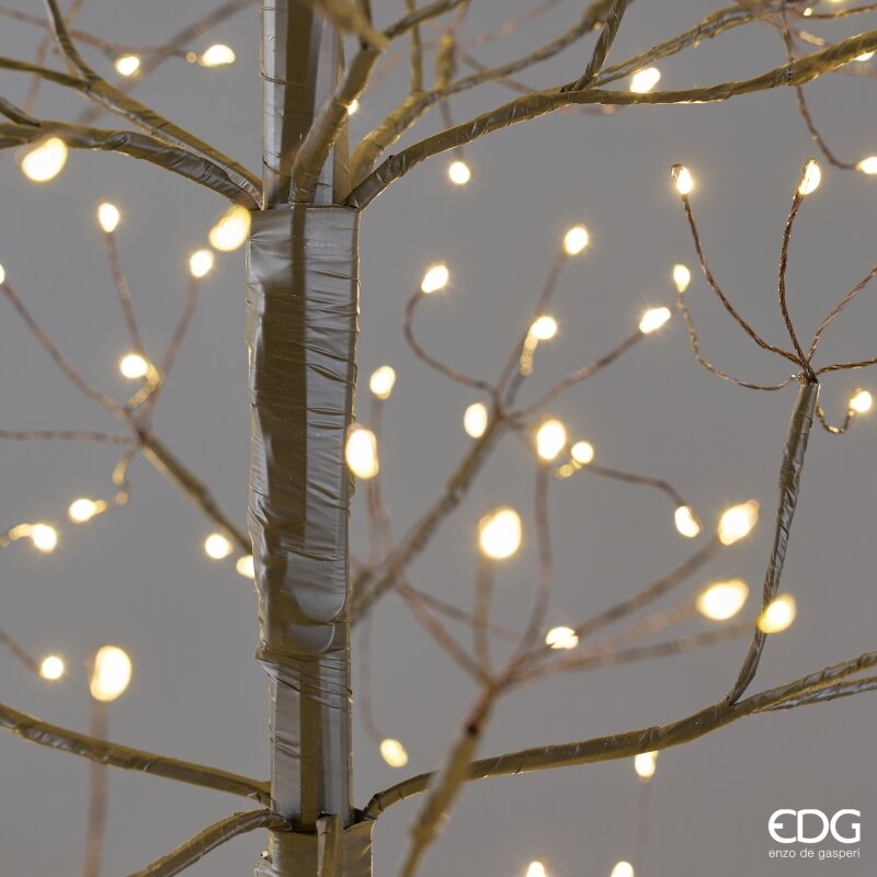 EDG Enzo De Gasperi Beech Christmas Tree Slim 528 LED H120 cm Black IP44 – Luminous Christmas Tree