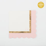 Givi Napkins with Scallop Chic 3 Ply 33 x 33 Cm Pack 16 Pcs Pink