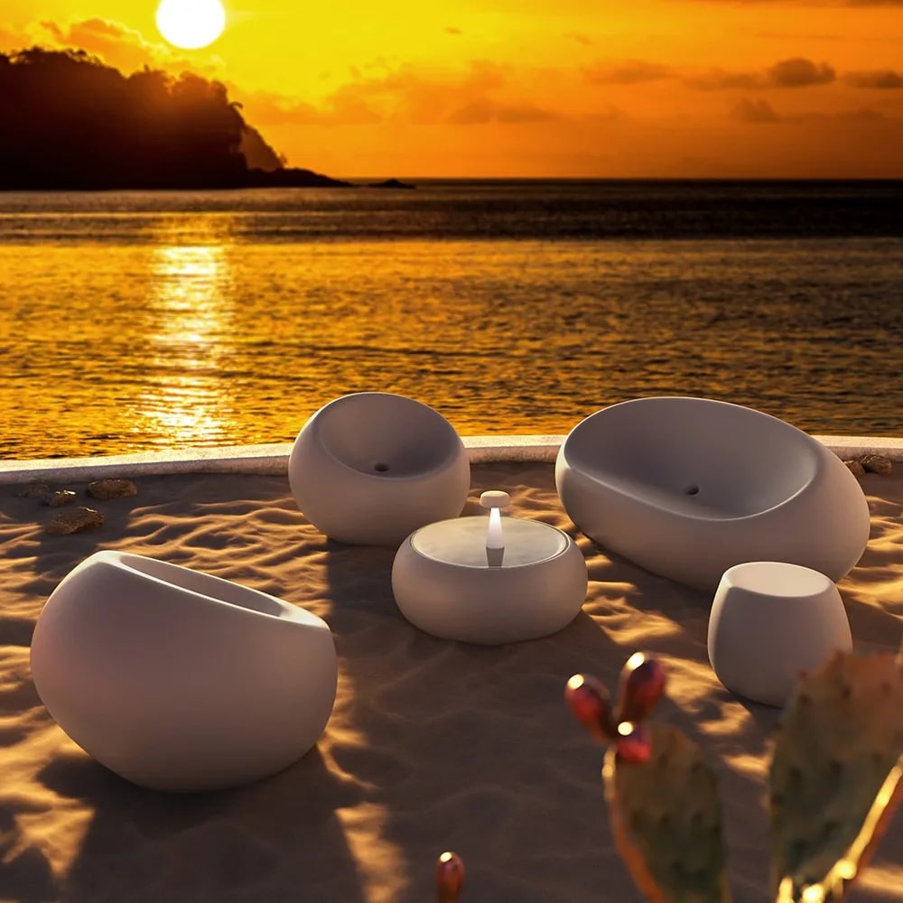 plust plust sgabello boom basso h 40 cm l 51 cm creta