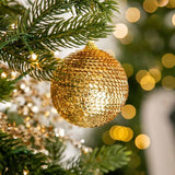 Christmas Decoration Ball Scales D 8 Cm Gold