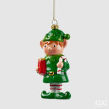 EDG Enzo De Gasperi Christmas Decoration Elf H 12.5 Cm L 4 Cm L 6 Cm Cm Green Mix