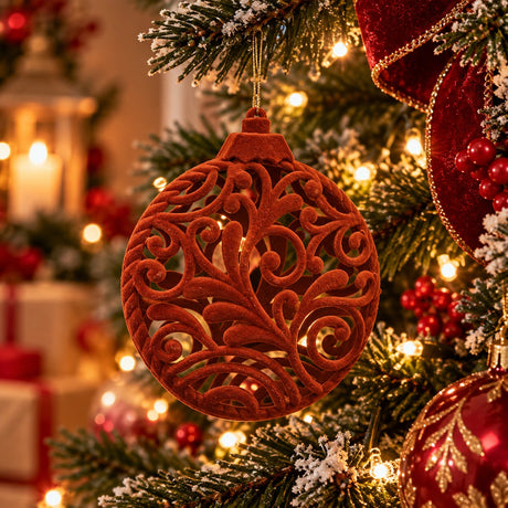 EDG Enzo De Gasperi Velvet Medal Ornament Camel Ø15 cm – Christmas Tree Decoration