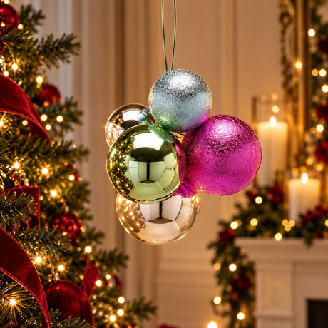 EDG Enzo De Gasperi Christmas Decoration Bunch 5 Pcs Groove Mix - Model 2