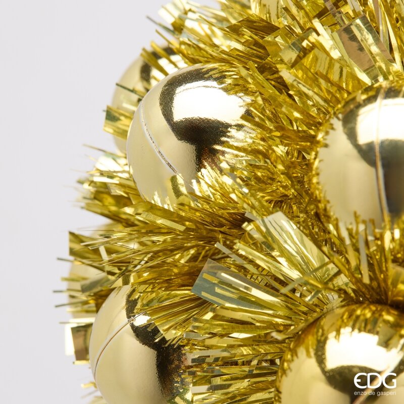 EDG Enzo De Gasperi Christmas Bauble Gold Ø20 cm – Christmas Decoration