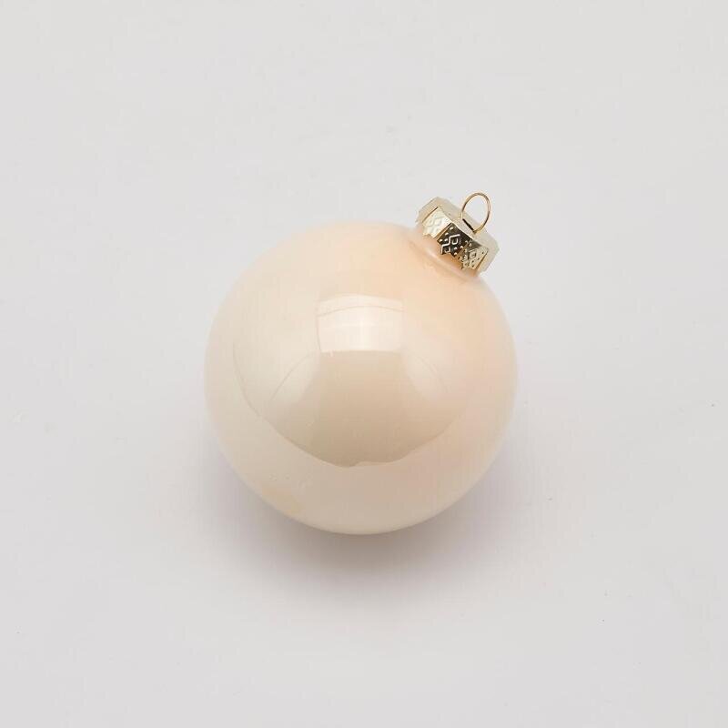 EDG Enzo De Gasperi Palline di Natale in Vetro Champagne 10 cm, Set 4 pz