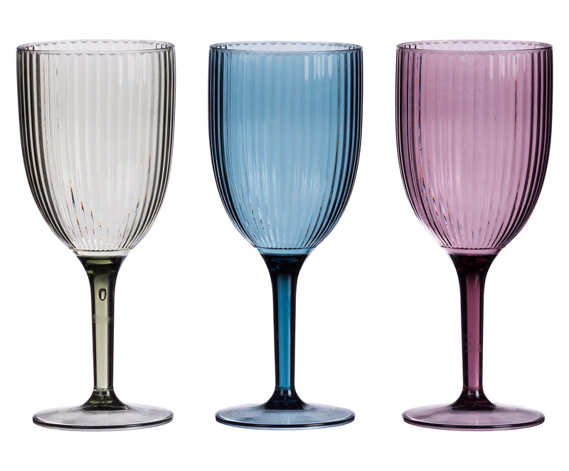 regalo italiano regalo italiano calice vino plastica pangar ass d 8 cm h 20 cm grigio blu o porpora 1 pz ean 8021785673670