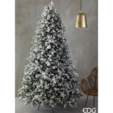 EDG Enzo De Gasperi Albero di Natale Pino Merano Innevato H 240 Cm D 148 Cm con 950 Led  Bianco Verde - OFFERTA ULTIMO PEZZO