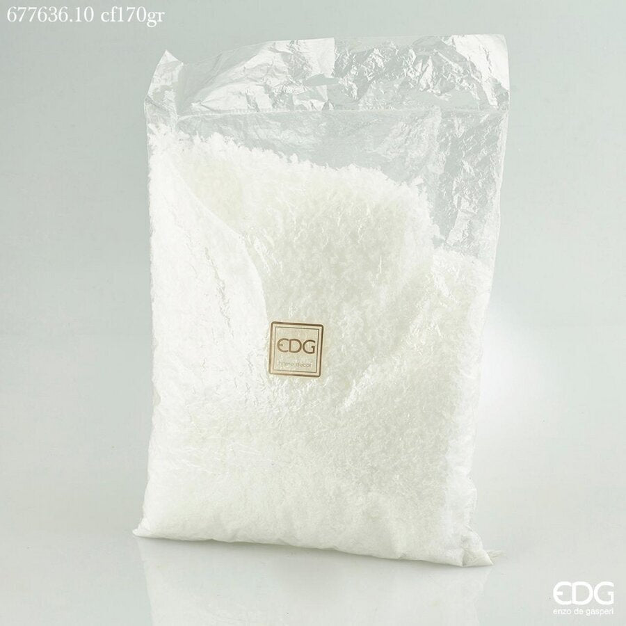 EDG Enzo De Gasperi Artificial Snow Crumbled Christmas 170 Gr White