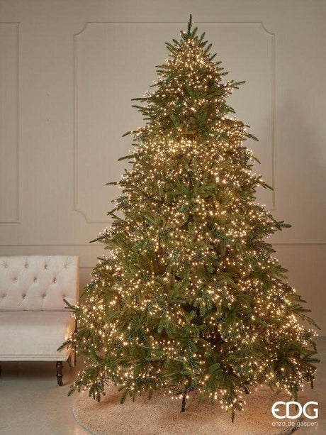 EDG Enzo De Gasperi Pine Spark Christmas Tree H 240 cm D 184 cm 7,200 LEDs