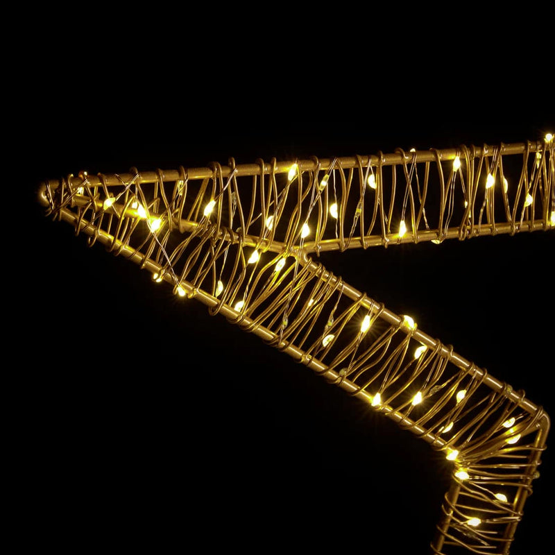 EDG Enzo De Gasperi Christmas Star Microled Flat D 60 Cm 250 Flashing Leds Ivory
