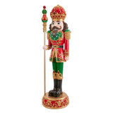 Poly Christmas Soldier with Led and Music H 184 Cm D 53 Cm Green Red, DISPLAY ITEM, COLLECTION IN STORE ONLY