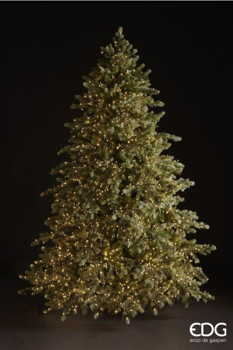 EDG Enzo De Gasperi Silver-Tipped Christmas Tree, 6500 LEDs, H 270 cm, D 170 cm, IP44