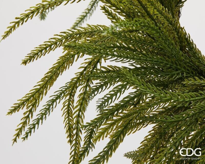 EDG Enzo De Gasperi Green Cryptomeria Christmas Wreath Ø35 cm – Decorative Garland for Doors, Walls and Christmas Decorations