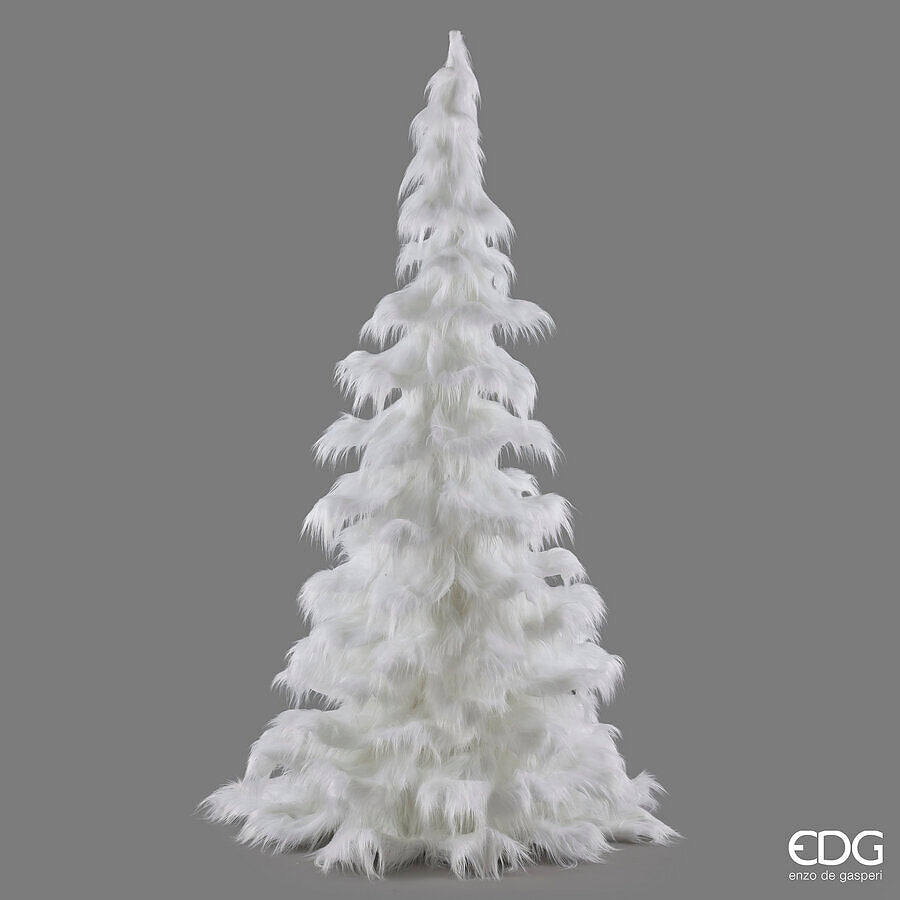 EDG Enzo De Gasperi Furry Pine H250 Ø125 cm White – Christmas Tree