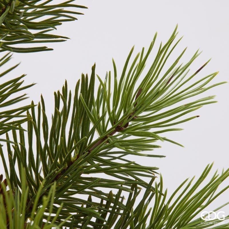 EDG Enzo De Gasperi Ramo di Pino con Pigne H65 cm Verde – Decorazione Natalizia
