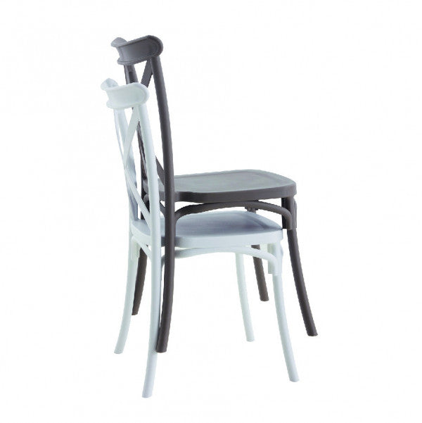 L'Arcolaio Cross Country Chair Black - Resistant Polypropylene